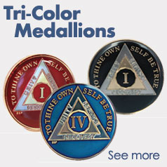 Tri-Color AA Medallions