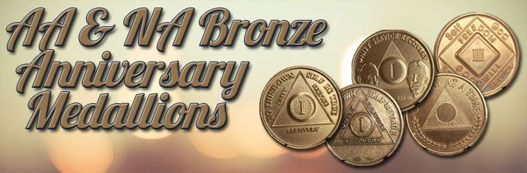 Group Ordering for AA & NA Bronze Anniversary Medallions