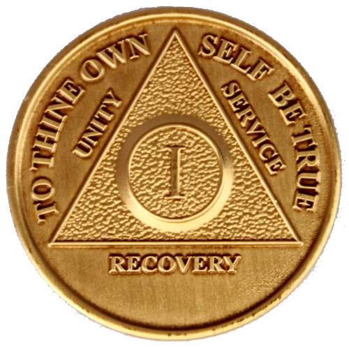 Eighteen Year Sobriety Coins/Tokens Recovery Mint 18 Year Bronze AA Meeting Chips