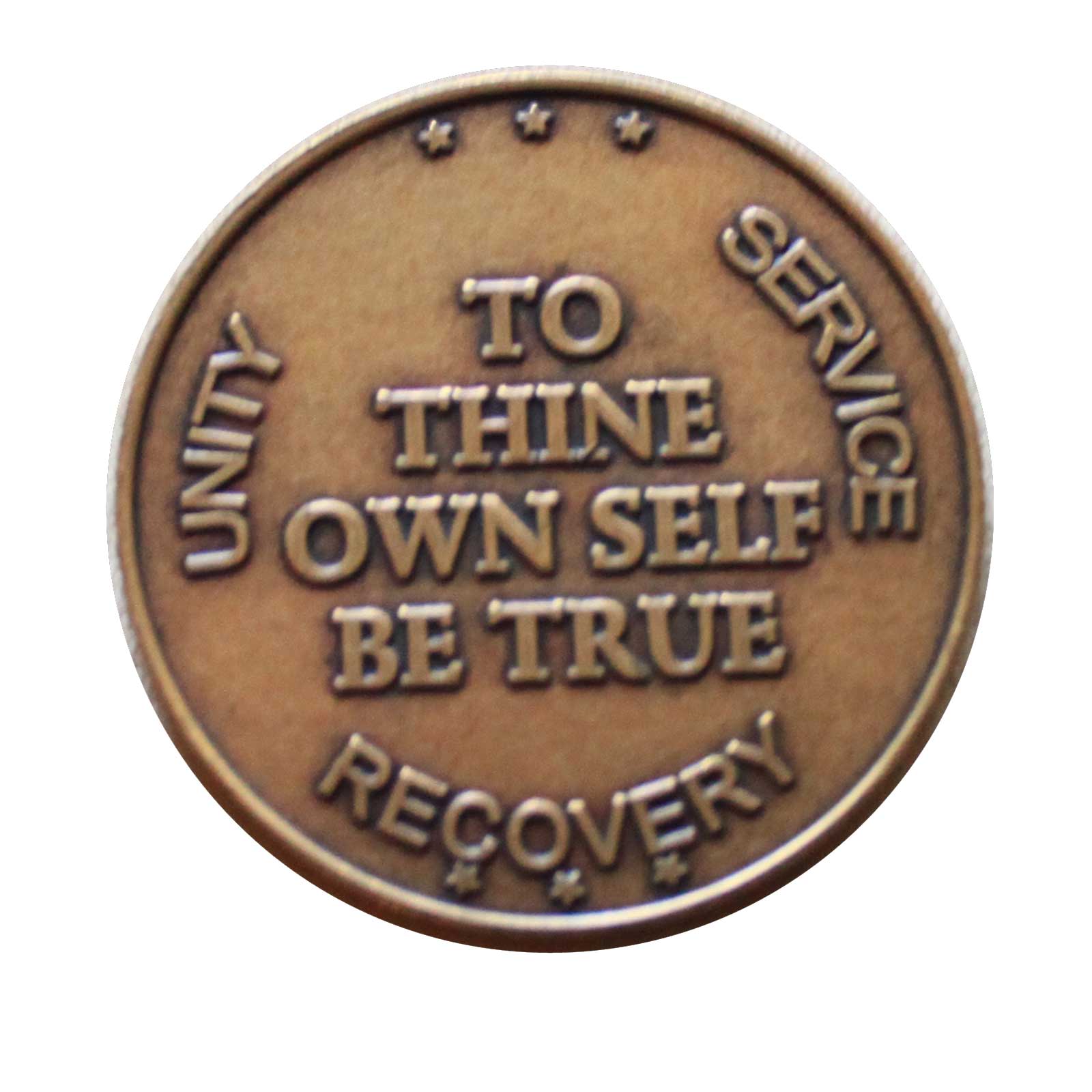 Sobriety Gifts Bronze AA Medallion Sober Medallions