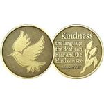 AA Coins - Bronze "Kindness" Sobriety Affirmation Token | Sober Medallions