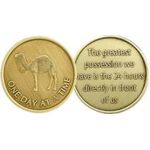 AACoin - Bronze "One Day at a Time" Sobriety Inspirational Coin | Sober Medallions