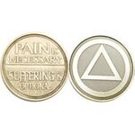 AA Chips - Bronze "Suffering is Optional" Affirmation Medallion | Sober Medallions