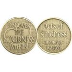Al-anon Anniversary Token - Discover the Goodness Within Affirmation Medallion | Sober Medallions