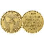 Sobriety Chips - "Hand In Hand Together" AA Affirmation Chip | Sober MedallionsSobriety gifts, aa coins online, recovery coin, one month sober coin, aa medallion, recovery tokens, sober coins, aa sobriety chips, sobriety chips, recovery store, sobriety gift, recovery gifts, sobriety chips, aa coin, aa coins, aa medallions, aa token, aa tokens, aa chips, sober chip, sober token, sobriety token, sobriety coins, recovery medallions, Al-anon coin, Al-anon chip, Al-anon medallion, Al-anon token, Al-Anon Anniversary Coin, Al-anon Anniversary chip, Al-anon Anniversay medallion, Al-anon Anniversary token, NA Medallions, NA Coins, NA Tokens, NA Chips, recovery medallions, 12 Step groups, 12 step program, na program, na group, na meeting, aa group, aa program, aa meeting, Aluminum AA Medallions, Aluminum AA Coins, Aluminum AA Tokens, Aluminum AA Chips, Aluminum Sobriety Coin, Aluminum recovery medallions