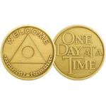 NA Meeting - Al-Anon Bronze Welcome Medallion | Sober Medallions