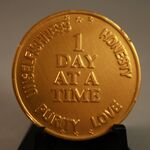 One Day at a Time Sobriety Coin