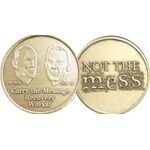 One Month Sober Coin - Bronze "Carry the Message" Affirmation Medallion | Sober Medallions