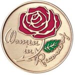 Women in Recovery Painted AA Medallion