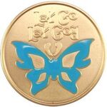 Recovery Coin - Butterfly Rainbow Premium Recovery Chip | Sober Medallions