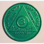 3 month sobriety coin