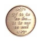 Aluminum AA Coin - If You Would Change The World | Sober Medallions