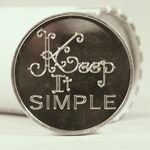 Recovery Tokens - Keep It Simple Aluminum Chip | Sober Medallions