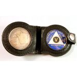 NA Groups - Double Coin Holder Brown | Sober Medallions
