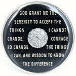 Black, Silver & Gold AA Medallion