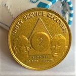 AA Sobriety Chips - Two Month Aluminum Token | Sober Medallions