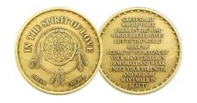 Native American Dreamcatcher Affirmation Medallion