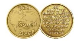 Recovery Coin - Serenity Prayer Affirmation | Sober Medallions