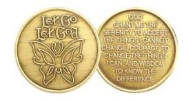 AA Medallion - "Let Go - Let God" | Sober Medallions
