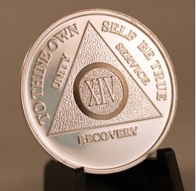 Silver Plated Anniversary Medallion