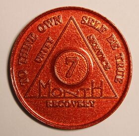 AA Token Seven Month Aluminum | Sober Medallions