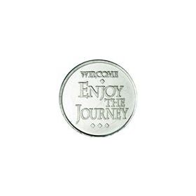 Recovery Medallions - "Enjoy The Journey" Aluminum AA Desire Chip | Sober Medallions