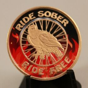 Biker Ride Sober - sober chip