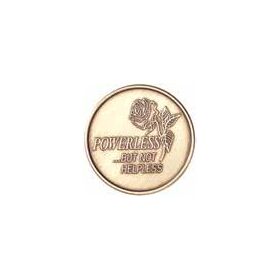 AA Coins - Powerless But Not Helpless Rose | Sober Medallions
