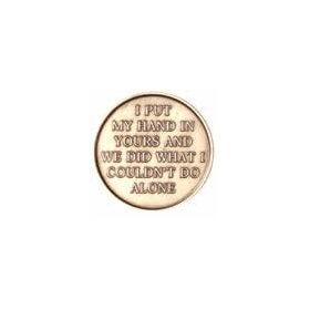 Recovery Medallion - Hand in Hand Together Roll of 25 | Sober Medallions