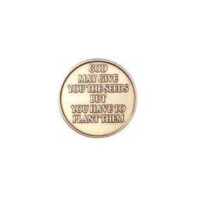 Sobriety Chip - Seeds Bronze Roll of 25 | Sober Medallions