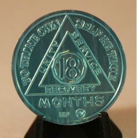 Aluminum Sobriety Coin