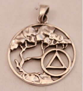 Serenity Tree Sterling Silver Unity Pendant