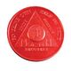 One Month Red Aluminum Token
