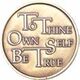 Al-anon Anniversary Medallion - To Thine Own Self Be True | Sober Medallions